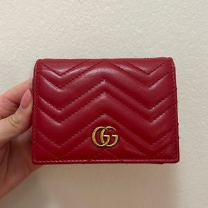 Authentic Red Gucci Wallet